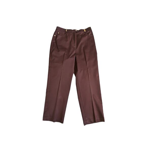 Vintage 1990s St John Sport Chocolate Brown Quilted Suit Set Blazer Trousers 90s - Picture 4 of 14